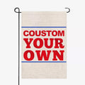 Factory Custom Double Sided Linen 12*18 Inch Blank Sublimation Garden Flag 12"x 18 Blank Diy Garden Flags