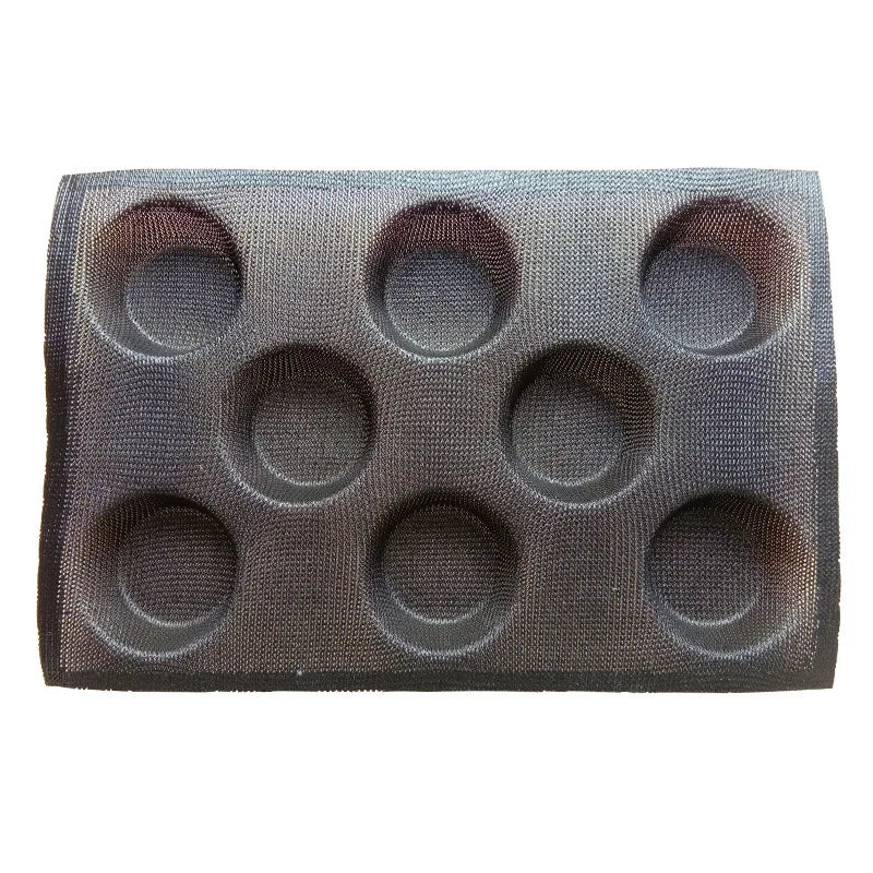 Silicone Hamburger Bread FormsNon-Stick Bun Bread Baking Molds8 Cavities