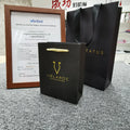 Eco-Conscious Recycled Coated Paper Bags with Custom Design Luxury Twisted Handles for Everyday Use