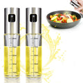 QZQ Olive Cooking Stainless Steel Bottle Spritzer Dispenser Plastic Food Kitchen Pump Glass Vinegar Oil Sprayer for Cooking