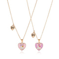 Cartoon Animal Series Gold Plated Rabbit Necklace Earrings Best Friends Forever (BFF) Jeselry Set for Children for Weddings