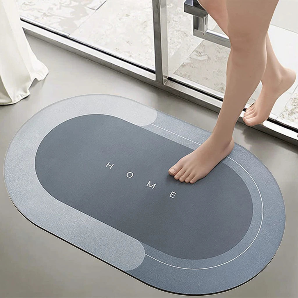Diatomite Diatomaceous Earth Bath Mat Soft Bathroom Quick Dry Diatom Bathroom Floor Mat Bathroom Door Mats
