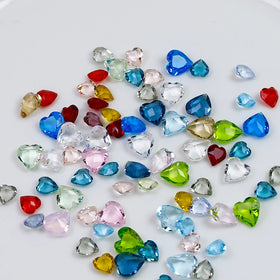 Dongzhou Crystals Heart Shaped Glass Rhinestones K9 Fancy Stone Wholesale Loose Crystal clear Beads Jewelry Diy Accessories
