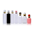 Luxury  Empty Conditioner Shower Shampoo Gel 100ml 120ml 150ml 200ml 250ml 300ml 500ml White Plastic Bottle with Diamond Cap