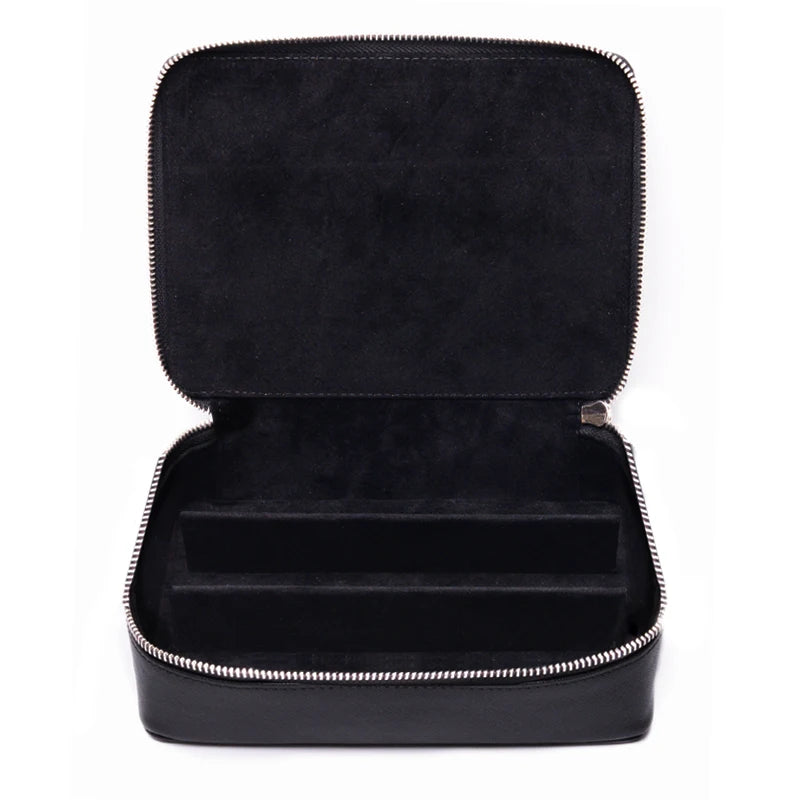Luxury Sunglasses Organizer 3 Slots Travel Glasses Case Multiple Eyeglasses PU Leather Box Organizer Holder Display Storage