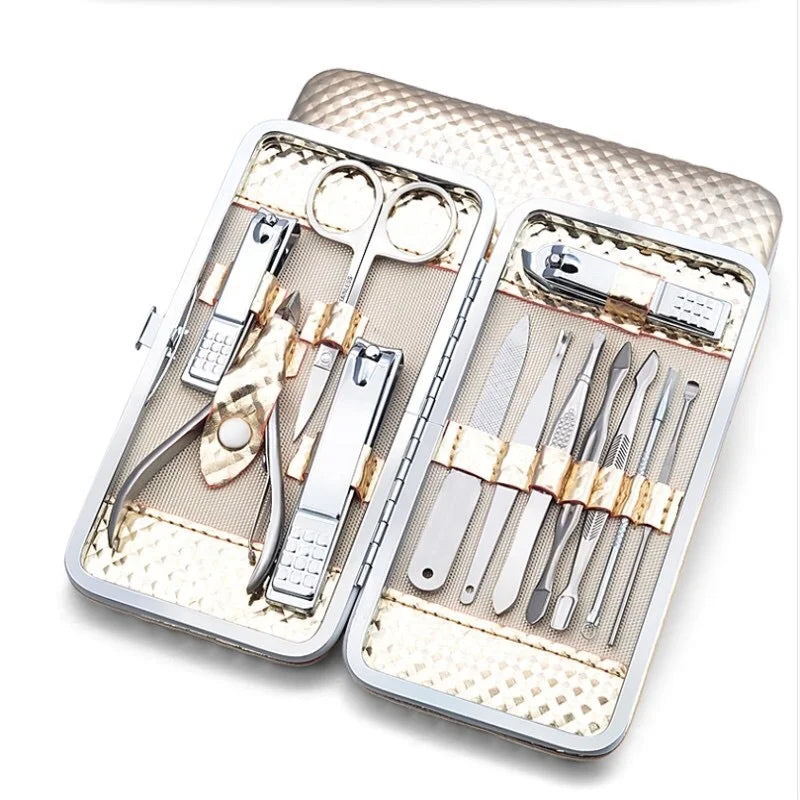 Wholesale Christmas New Year Promotional Gift Business Yellow Manicure Set