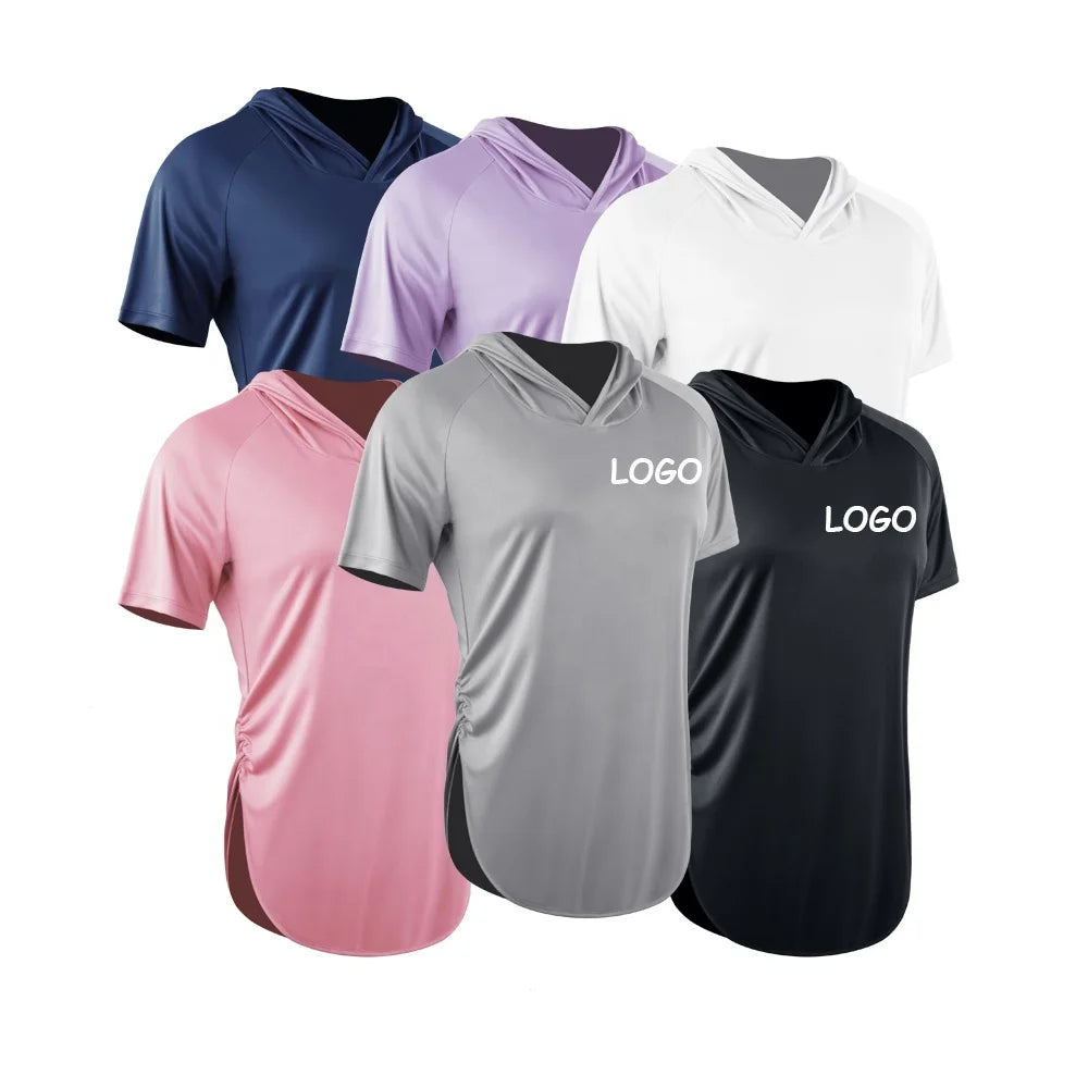 Dropshipping Best Quality Custom T Shirts for Women T Shirts Custom Printing Plus Size Polyester Hoodie Women's T-shirts