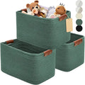 China Wholesale Factory Price 3-pack Storage Baskets for Shelves Cotton Rope Woven Basket With Handles for OrganizingKids Toy