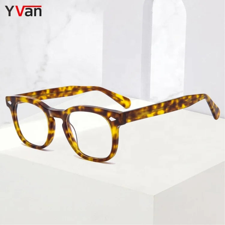 Yvan Men's Optic Frames Solid Cellulose Acetate Sheet Eyeglasses with Cell Phone Compatibility