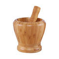 Wholesale Price Bamboo Material  Solid Garlic Rammer Household Manual Garlic Stone Mortar Grinding Machine Garlic Rammer