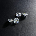 SICGEM 8 Heart 8 Arrow Round Cut  Loose Synthetic Moissanite Diamond Stone VVS1 3carat White D Moissanite
