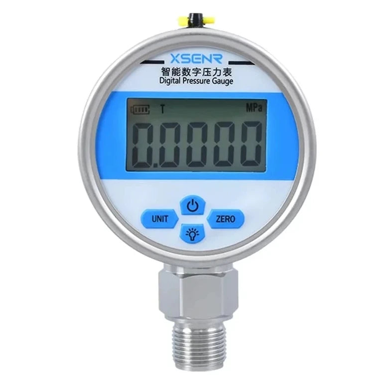 YB-80A High Precision Digital Pressure Gauge SUS304 Shell Positive Negative Pressure Gauge Digital Electronic Pressure Gauge