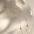 Wholesale Custom Simple Coffee Bean Necklace Latest New 18K Gold Plated Dainty Stainless Steel Niche Fashion Jewelry for Parties