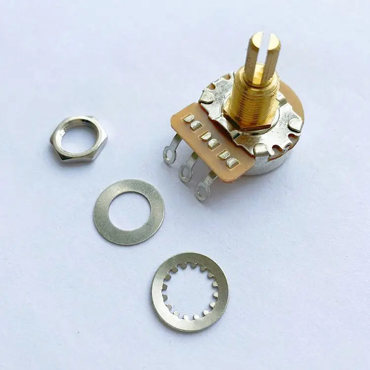 Wholesale 15mm 19mm Handle Shaft Guitar Pots Amp Audio Pots A500K B500K A250K B250K OHM Guitar Potentiometer