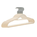 Popular Selling Plastic Adult Flocking Hanger Wholesale Abs Velvet Hangers With Crossbars
