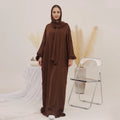 Loriya New Modest Dresses Islamic Clothing Ramadan Hoodie Abaya Dress Prayer Abaya Women Muslim Dress