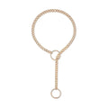 2024 Punk Hip Hop Cuban Chain Double Heart Necklace Stainless Steel Necklaces Heart Slip Chain Necklace for Girls Women