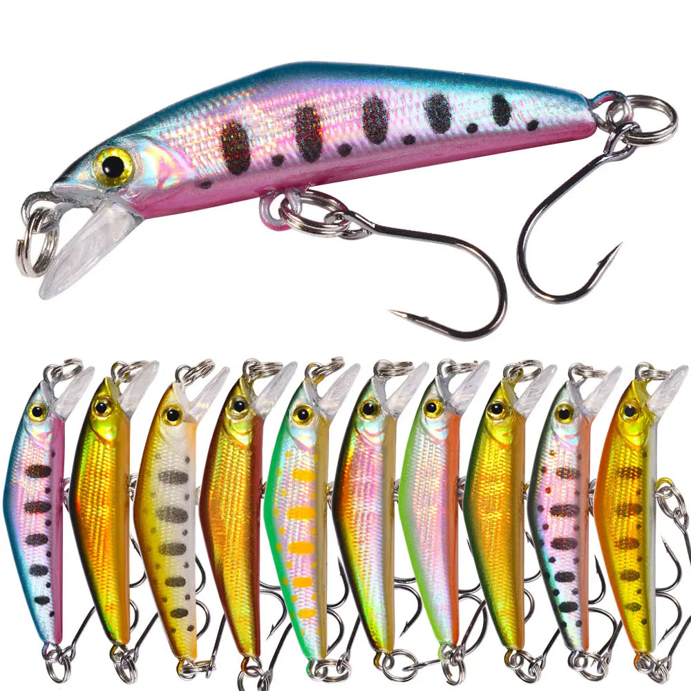 4.3cm 1.6g Plastic Hard Lure Minnow Sinking Artificial Jerkbaits Fishing Lures Crankbait Minnow