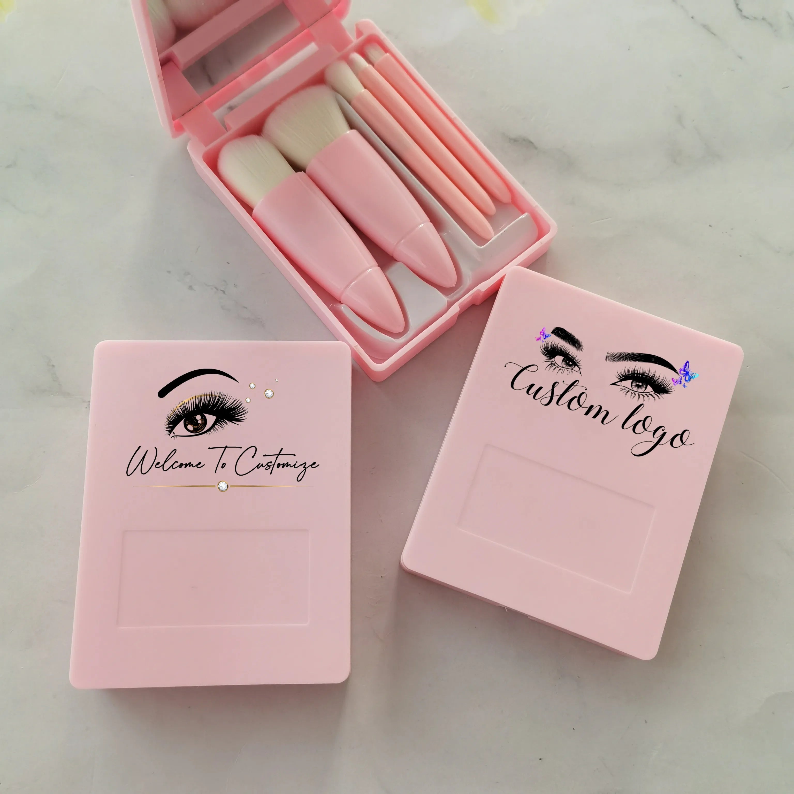 5 Pcs Cosmetic Brush Portable Wholesale Private Label Makeup Brushes Professional Tool Soft Makeup Brush Set
