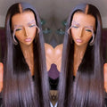 Unprocessed Brazilian 30 Inch Straight Lace Front Wig HD Transparent 13x6 Lace Front Human Hair Wigs for Black Women