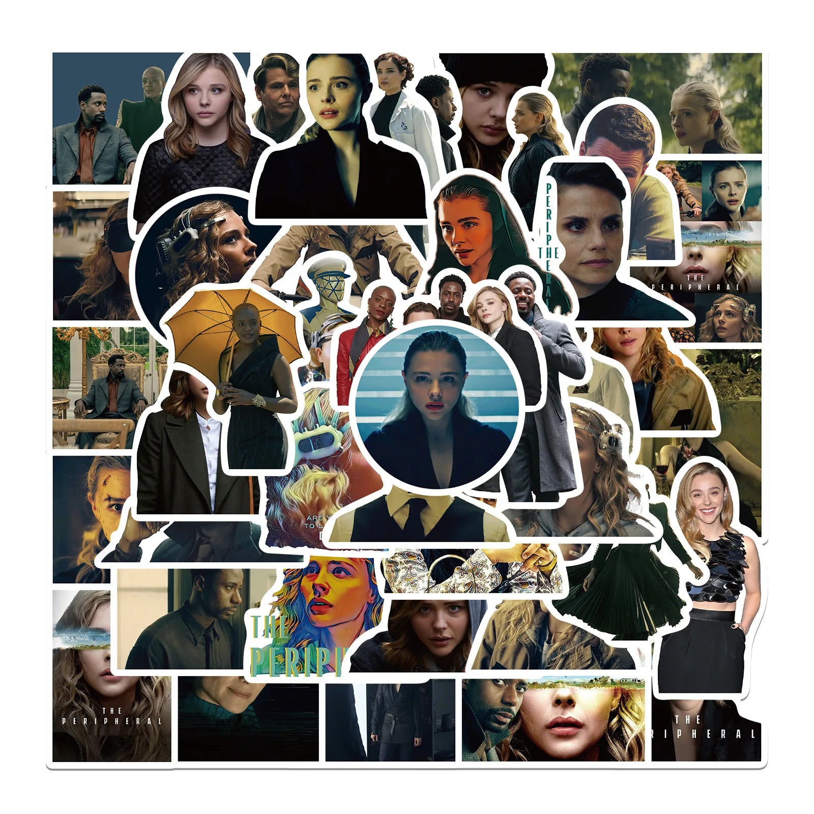 50PCS USA horror TV show decals for car laptop bottle decorative The Peripheral sticker