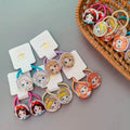 2022 New Korean Cute Princess Elsa Soft Elastic Fashion Rubber Band Children's Hair Accessories Baby Cartoon Hair Ties Hair Rope