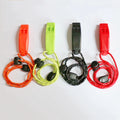 Outdoor Survival Emergency First-Aid Whistle for Climbing Hiking Camping with Lanyard Made of Durable Plastic