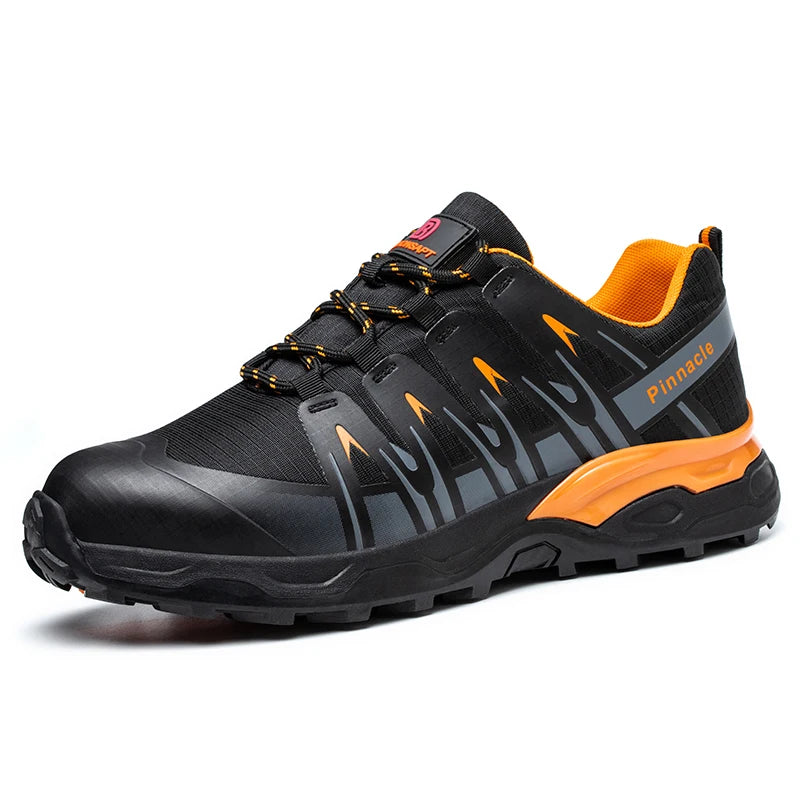 DEBONSAPT Industrial Safety Shoes for Men Breathable Fly Woven Fabric Work Rubber Steel Toe Safety Shoes Support ODM and OEM