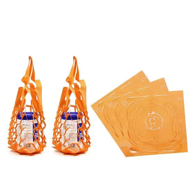 100% Polyester Disposable Die-Cut Nonwoven Cup Holder Bag Plain Takeaway Carry Bag Car Industry Milk Tea Coffee Packaging