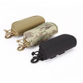 Tactical Outdoor Portable Glasses Case Hard Shell Nylon Sunglasses Bag with Molle System Protective Box for Sports Glasses