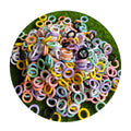 Hot Selling 100Pcs Pastel Color Metal O Ring Snap Hook Spring Gate Keyring Buckle Trigger Clasp Clip Connector DIY Accessory