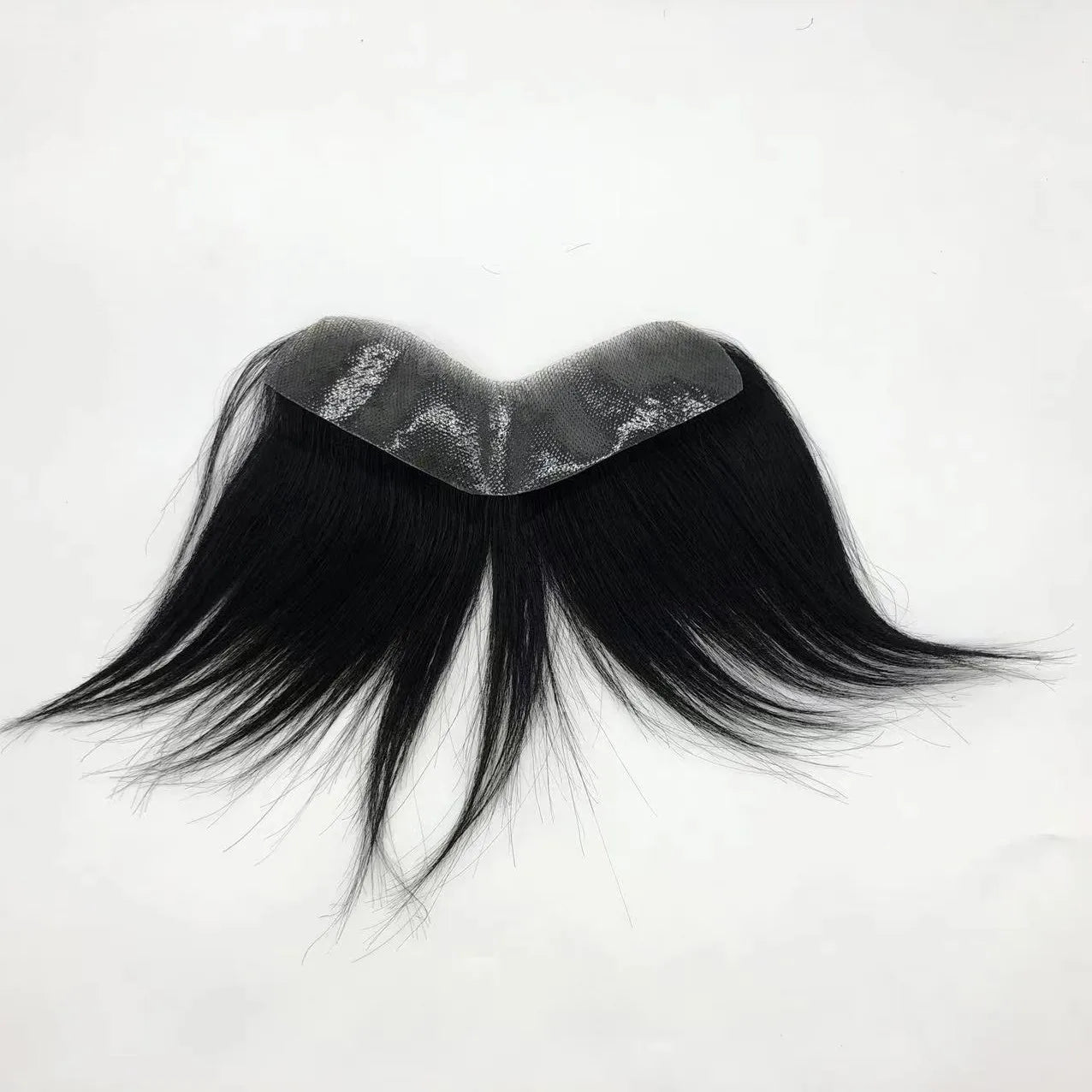AU Ready to Ship Wholesale Human Hair Patch Hand-tied Women V-type Skin Base Frontal Hairline for Men