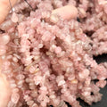 Wholesale Natural Rose Quartz Chip Bracelet Healing Crystal Stretch Bracelet for Women Pink Gemstone Jewelry