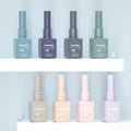 10ml Frosted Square Nail Polish Bottle Pastel Refillable Glass Container for Gel Lacquer Packaging