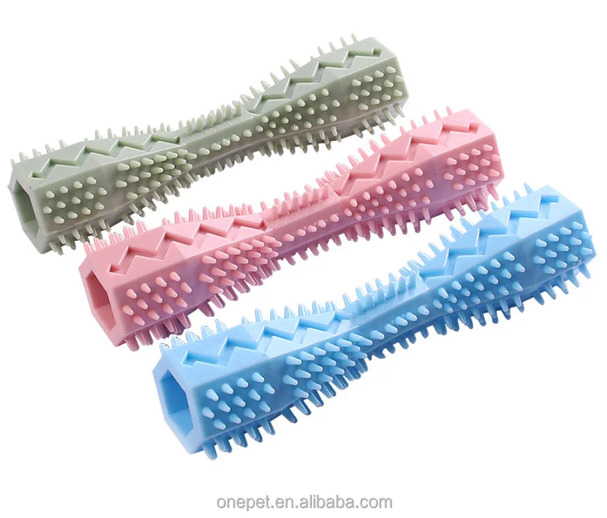 Eco-Friendly Indestructible Dog Training Sticks Bite Cleaning Teeth Grinding Toy Interactive Rubber Toy for Dog