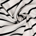 RTS Striped Heavyweight 320gsm Soft Texture Elastic Knitting Rib Fabric 65% Polyester 27% Rayon 8% Spandex Stretch Garment