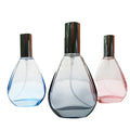 JINGNA Water Drop Round Shape Flat Perfume Bottle Gradient Color Gray Red purple Glass Spray Nozzle Lid 30ml Model JN-5406 Hot