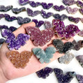 Natural Amethyst Crystal Cluster Butterfly Carving for Decoration