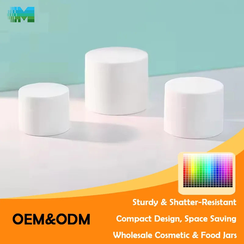 New Design Wide-Mouth Skincare Plastic Cosmetic Jars Tanque De Plastico Portable Refillable Containers Cosmetics Jar