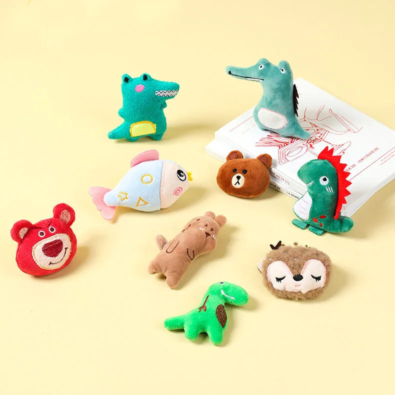 Pet Toy Cartoon Animal Plush Dog Toy Interactive Training Dog Chew Toys