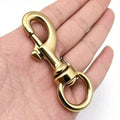 Solid Brass Hanging Trigger Swivel Snap Hook Dog Leash Keychain Bag Parts Carabiner Bronze Hook