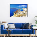 Jigsaw Puzzles 1000 Pieces Dreamy Aegean Sea Puzzles Greece Santorini Landscape Puzzle for Adults Kids Interactive Brain Teaser