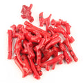 Vibrant Red Coral Twig Pendant Unique Irregular Faux Coral Pendants Summer Charms DIY Necklace Earrings Jewelry Making Supplies