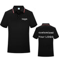 Polyester Summer for Polo Shirt Overalls Quick-Drying Breathable Embroidered Logo Corporate Culture Tooling Anti-Pilling Solid B