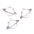 Charms Star galaxy Saturn Planet 19x27MM Antique Bronze Silver Color Pendants DIY Making Findings Handmade Tibetan Jewelry
