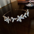 Women Hairwear Engagement Jewelry Hairbands Accessories Headband Party Gift Full Crystal Flower Hair Hoop