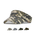 Wholesale Custom Embroidery Logo Polyester Camouflage Sun Visor Hats Sun Protection Quick Dry Foldable Empty Top Running Caps