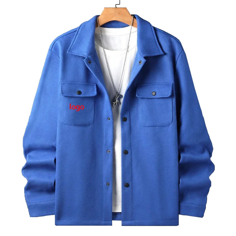 Men's Smart Casual Double Breasted Photo Print Shirt Jacket Breathable Eco-Friendly Anti-Pilling Wrinkle Shrink Resistant Spring