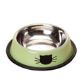 Customized Logo Printed Large Capacity Dog Feeder Bowl Stainless Steel Pet Bowl