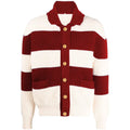 Custom LOGO OEM & ODM Men's Stripe Polo Cardigan Varsity Classic Pullover Sweater